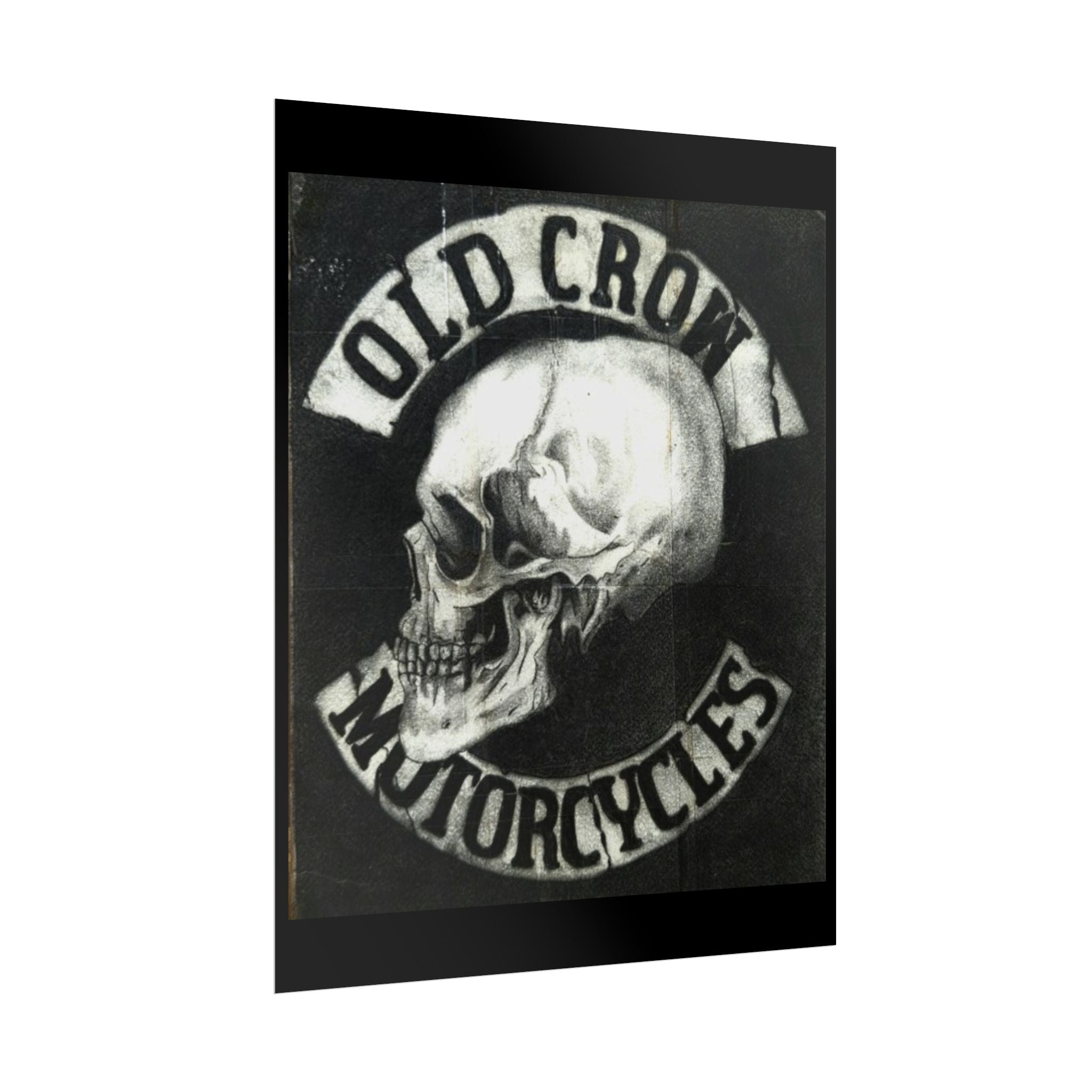 Vintage Motorcycle Skull Rolled Posters
