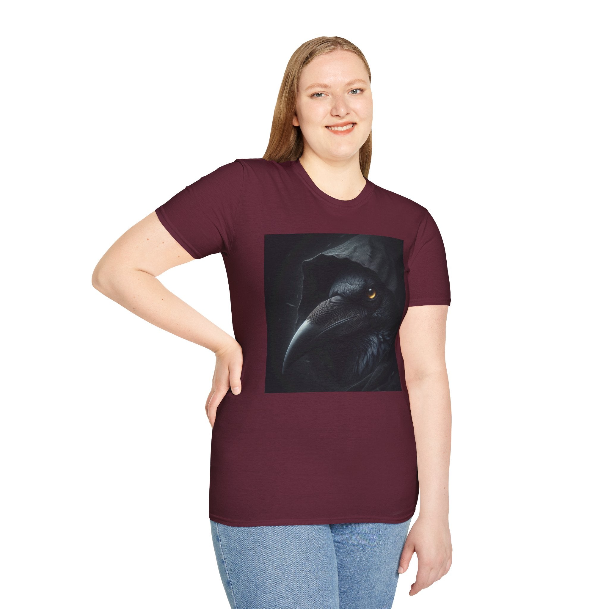 Mystical Crow in Hood T-Shirt