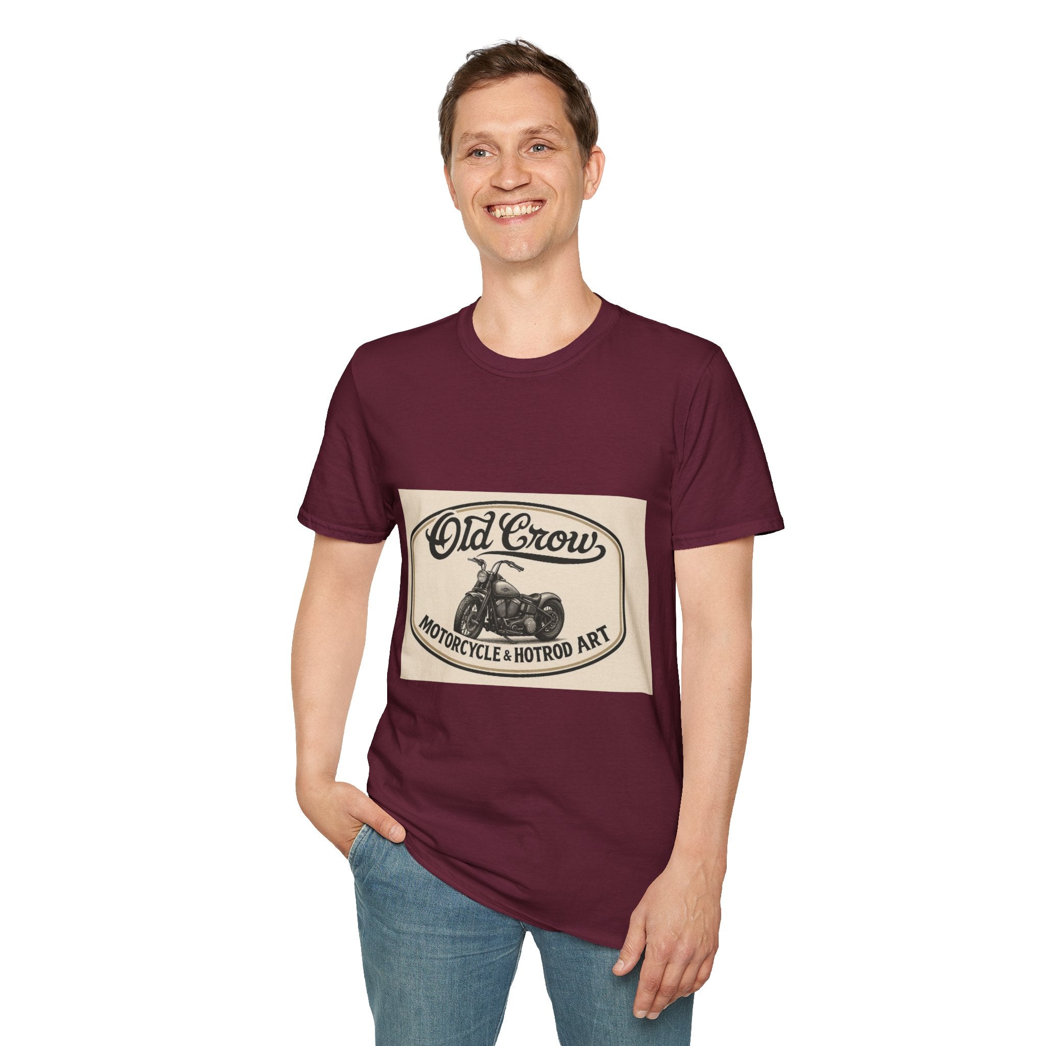 Retro Biker Life Old Crow Shop Sign T-Shirt