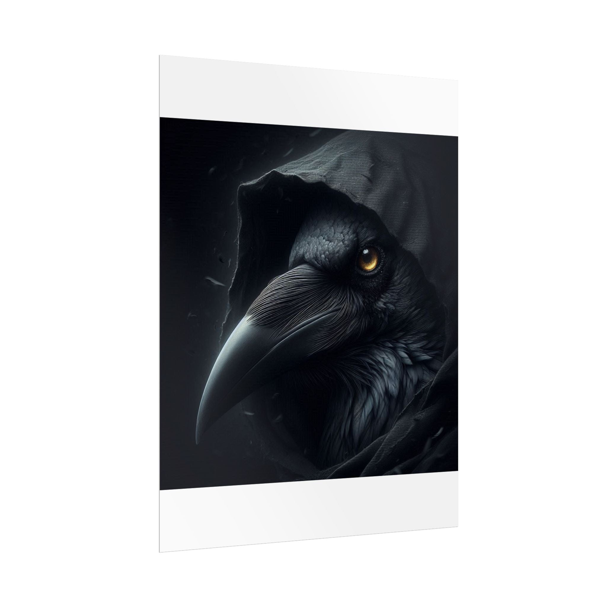Dark Raven Hooded Rolled Poster
