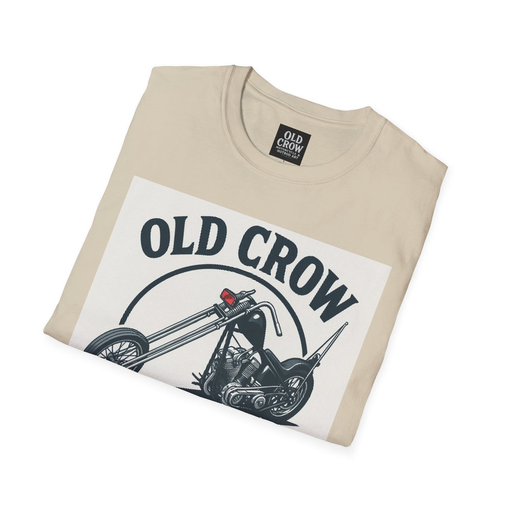 Old Crow Long Fork Chopper Sticker T-Shirt