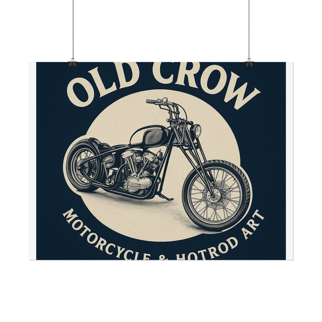 Old Crow Rolled Poster, Retro Wall Decor