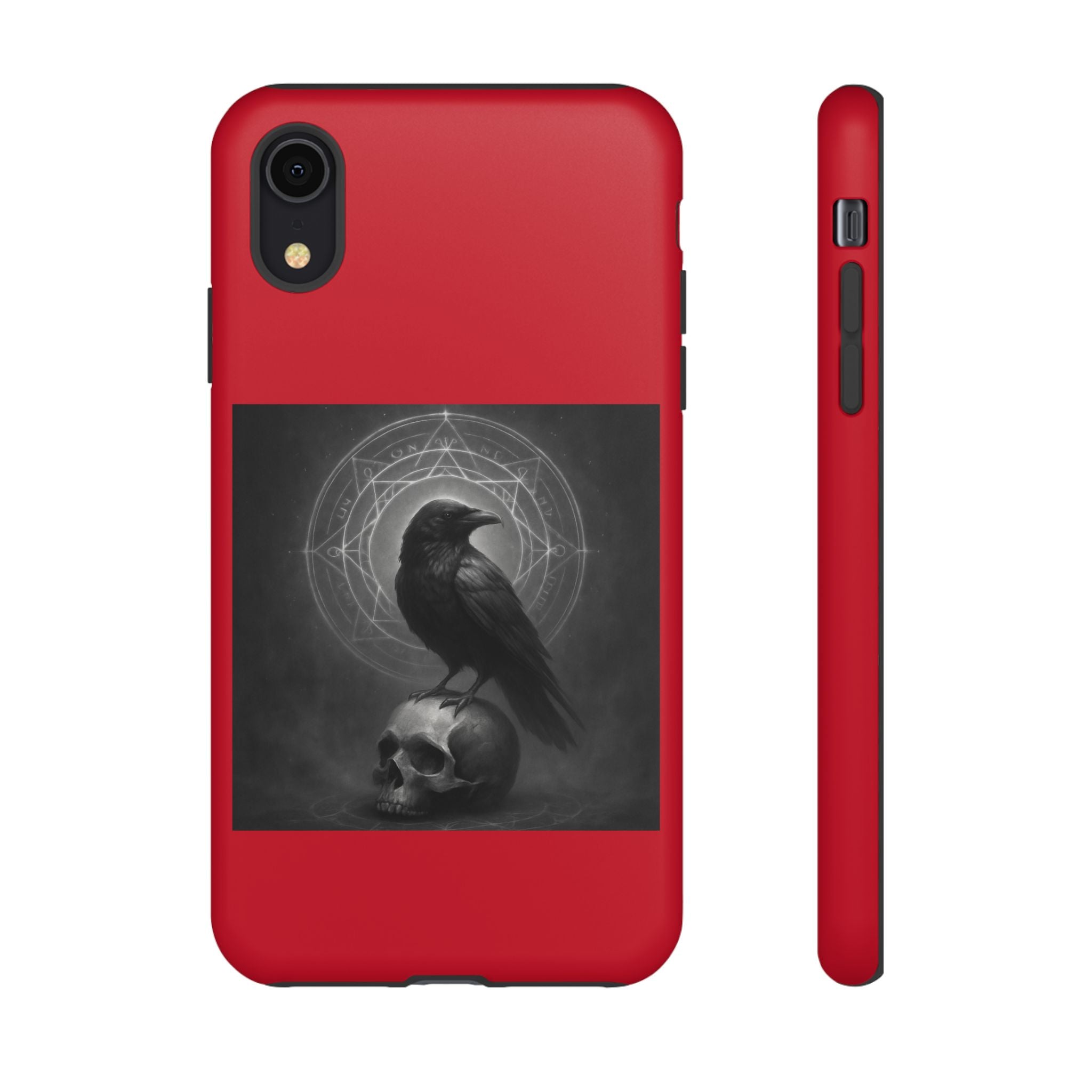 Occult Raven Sigil & Skull Art Cases