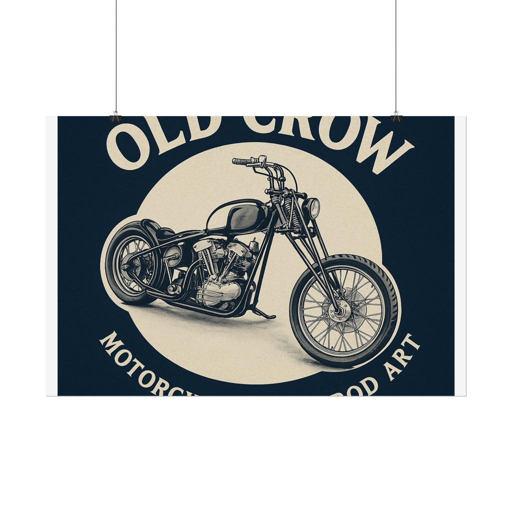 Old Crow Rolled Poster, Retro Wall Decor