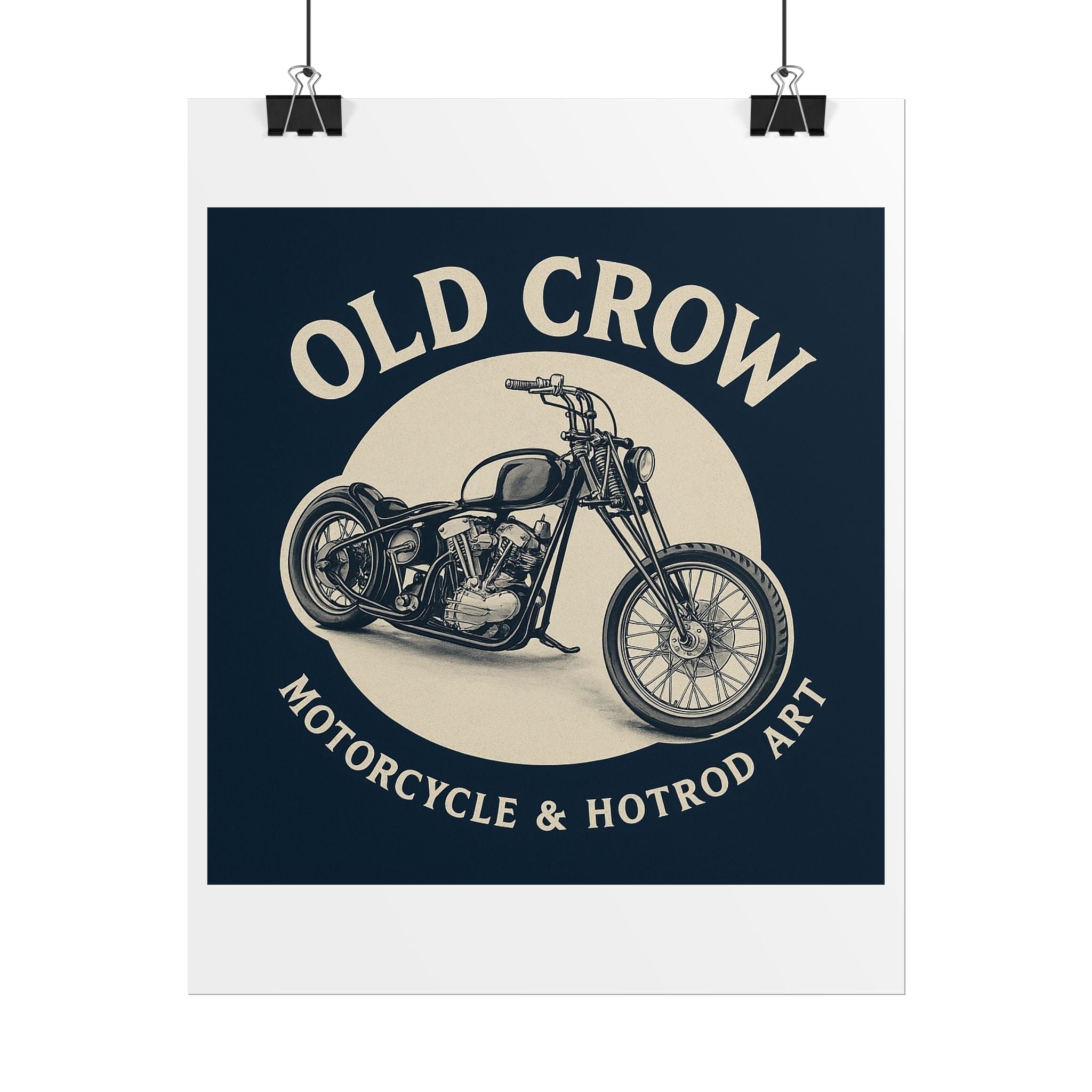 Old Crow Rolled Poster, Retro Wall Decor