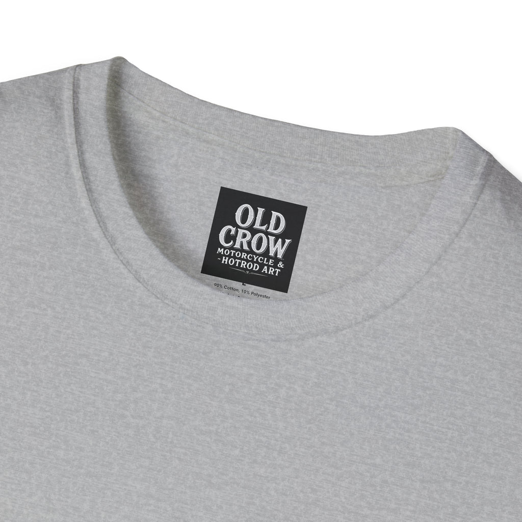 Retro Biker Life Old Crow Shop Sign T-Shirt