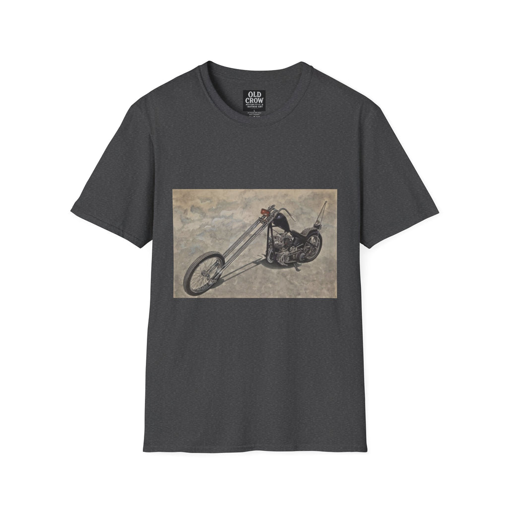 Retro Chopper Motorcycle Poster T-Shirt