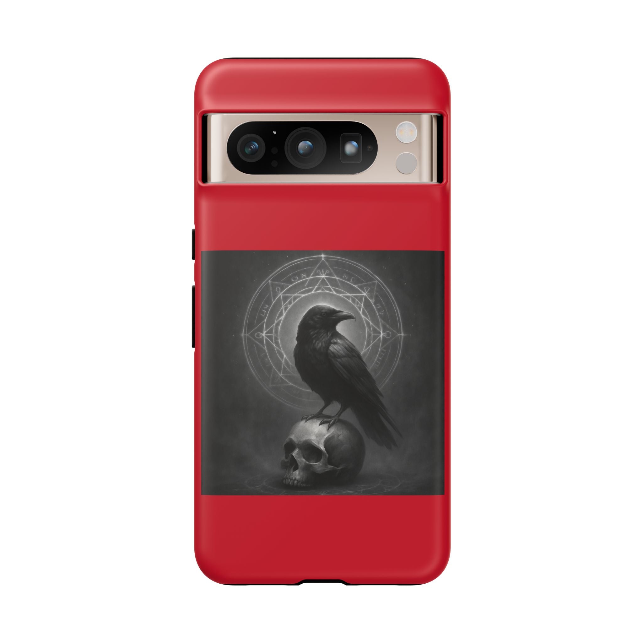 Occult Raven Sigil & Skull Art Cases