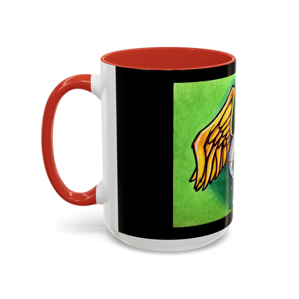 28 Whimsical Gothic Winged Eye Coffee Mug
