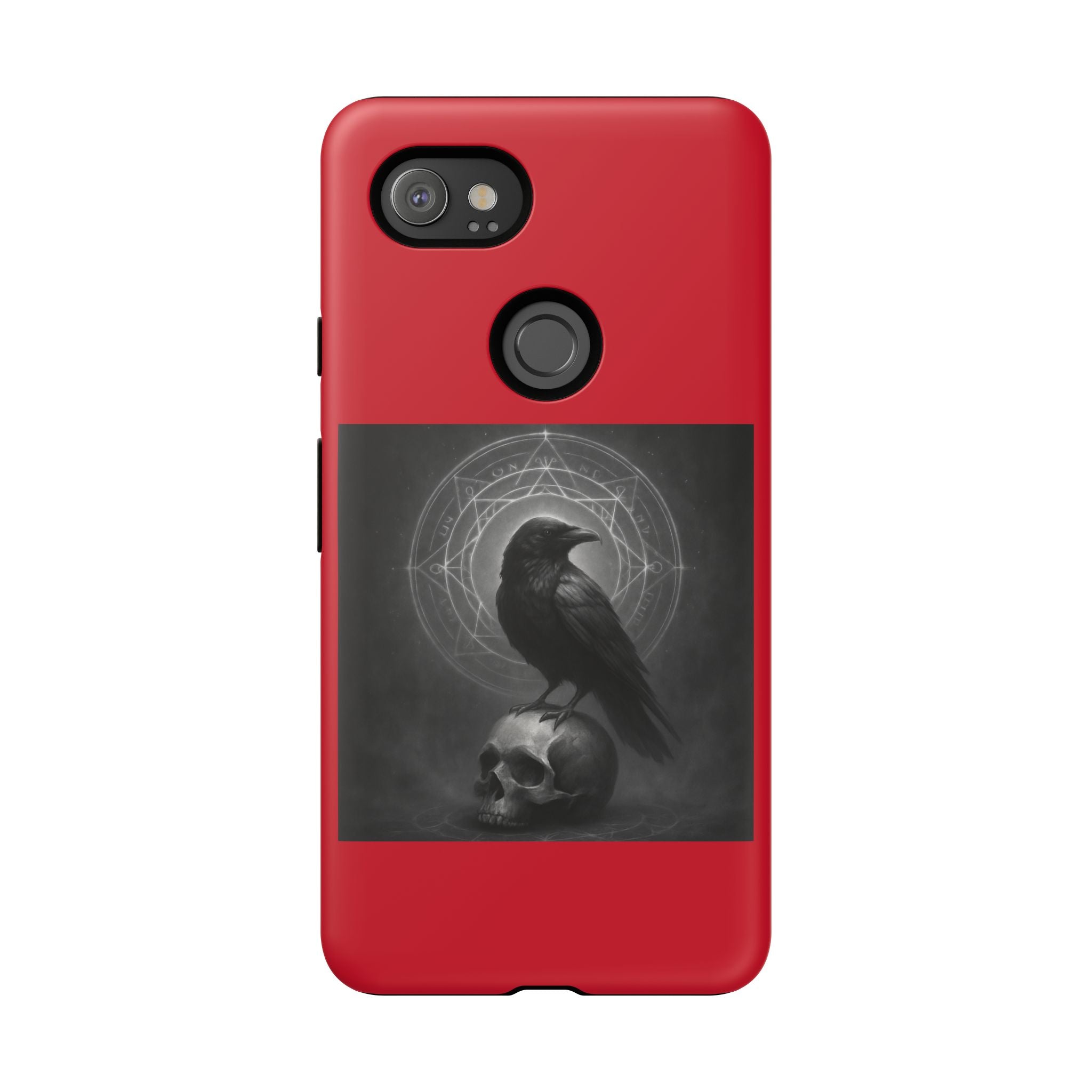 Occult Raven Sigil & Skull Art Cases