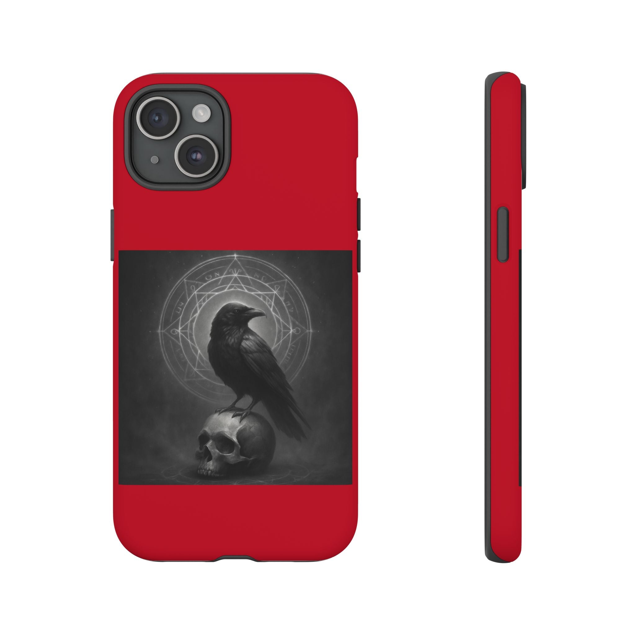 Occult Raven Sigil & Skull Art Cases