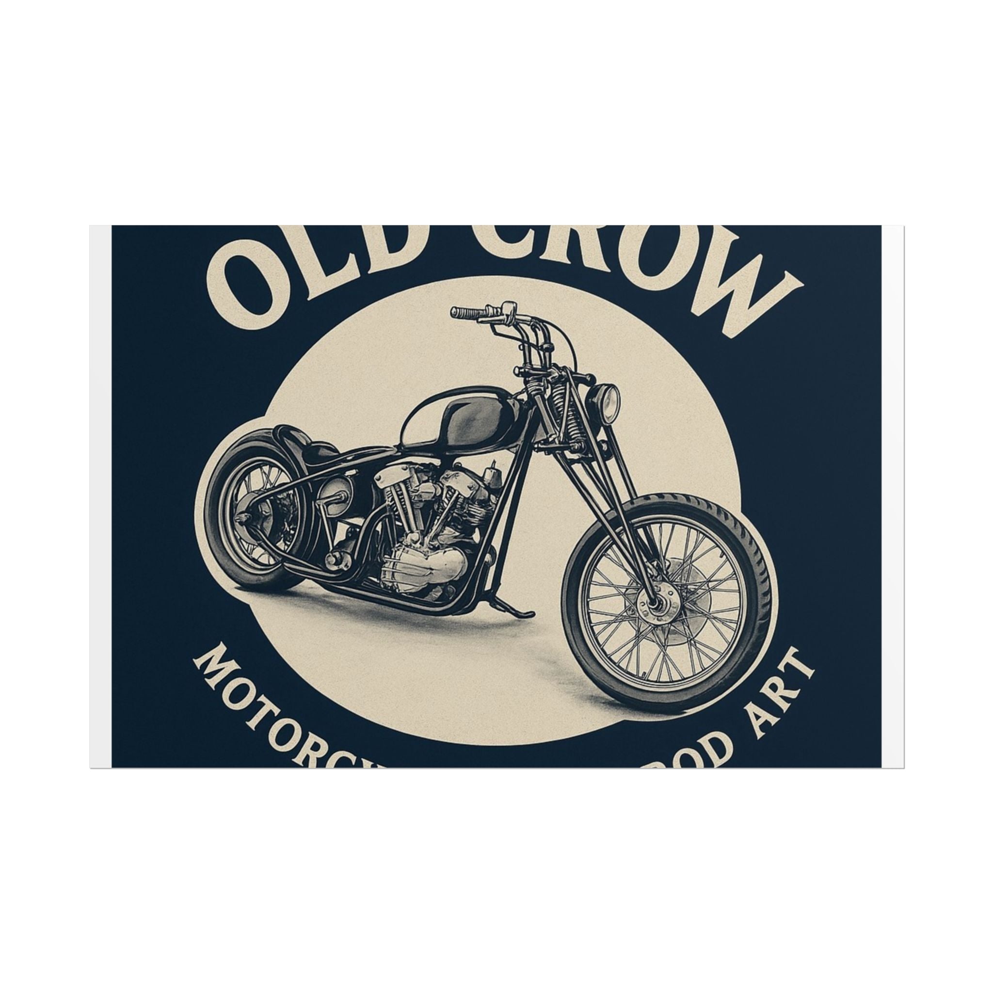 Old Crow Rolled Poster, Retro Wall Decor