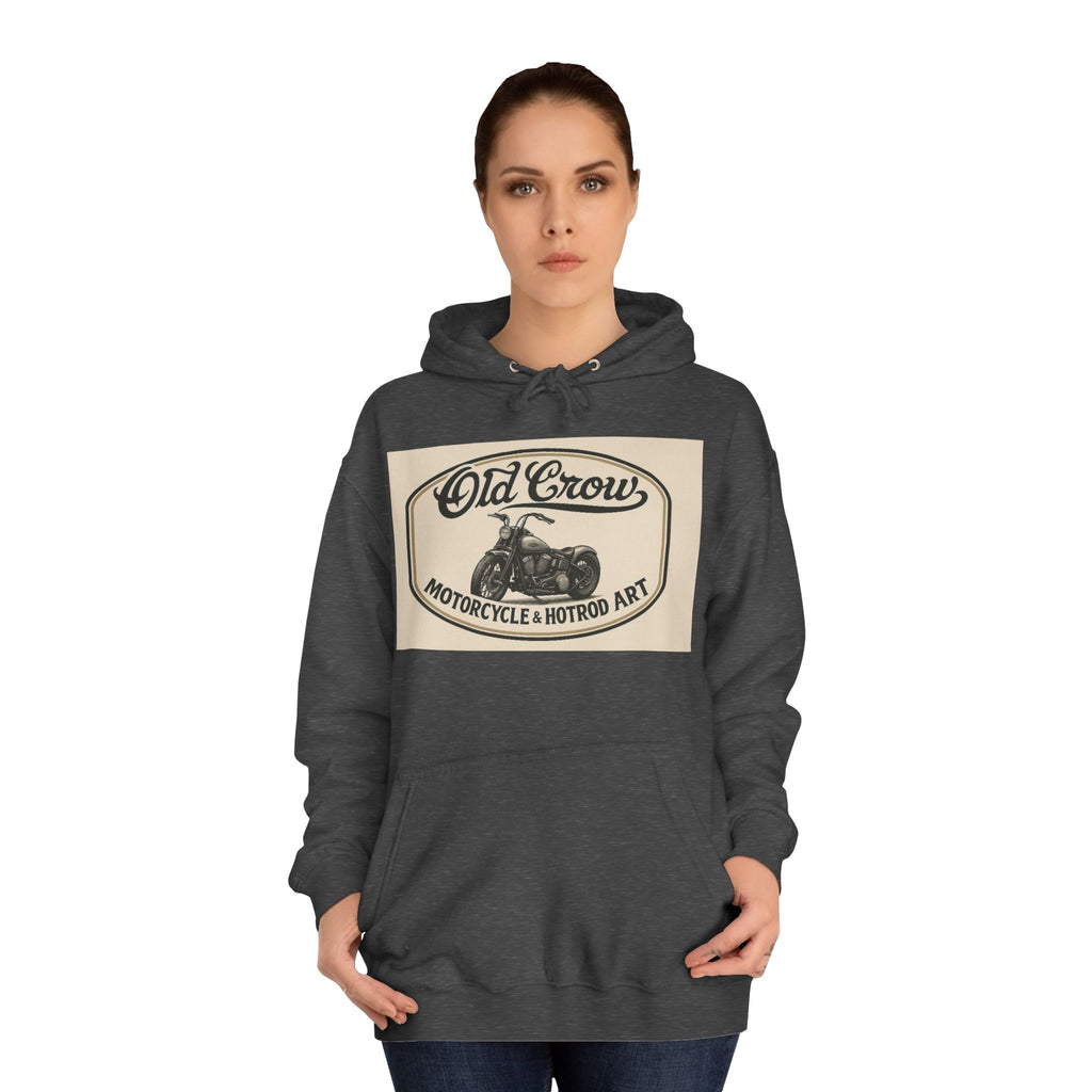 Old Crow Motorcycle & Hotrod College Hoodie