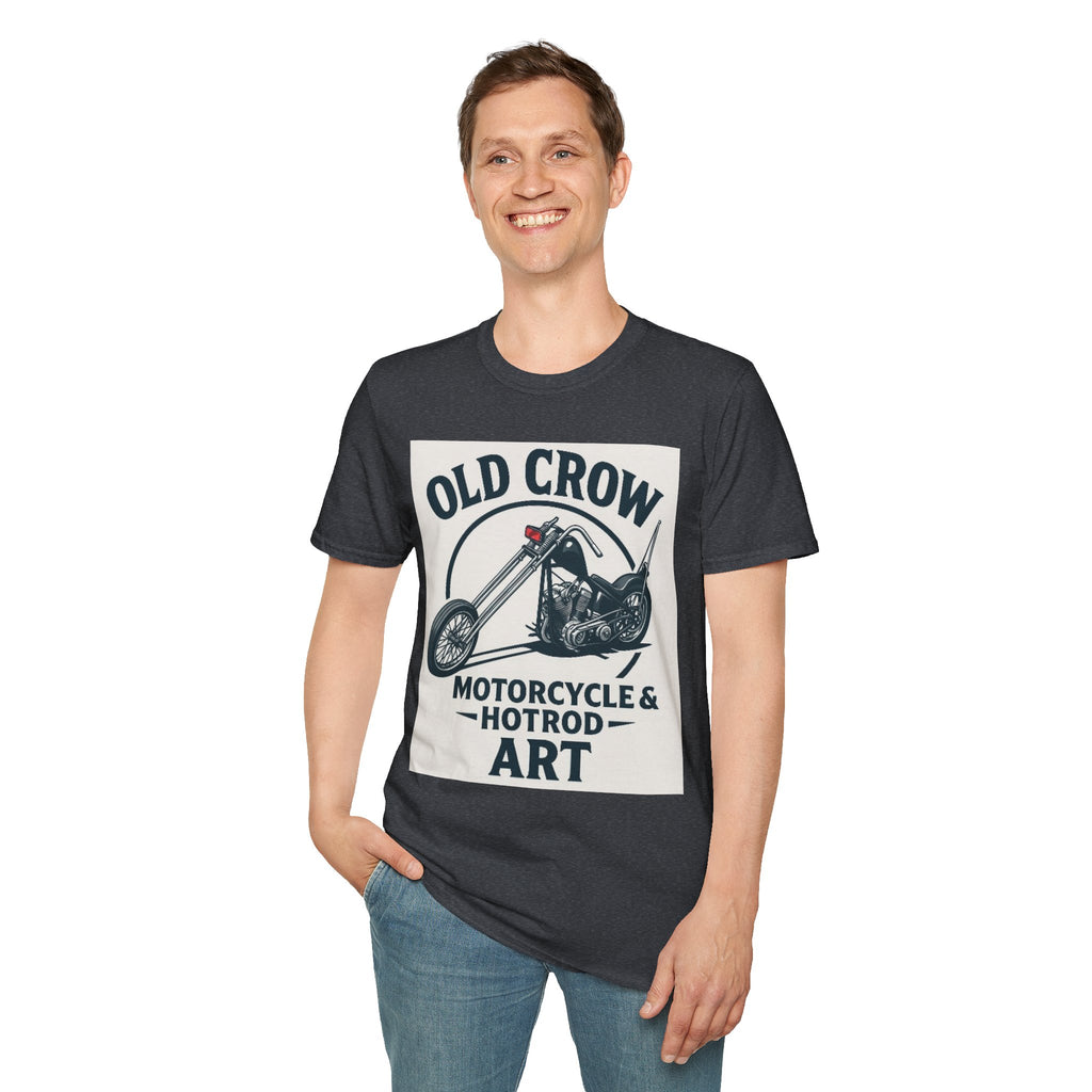 Old Crow Long Fork Chopper Sticker T-Shirt