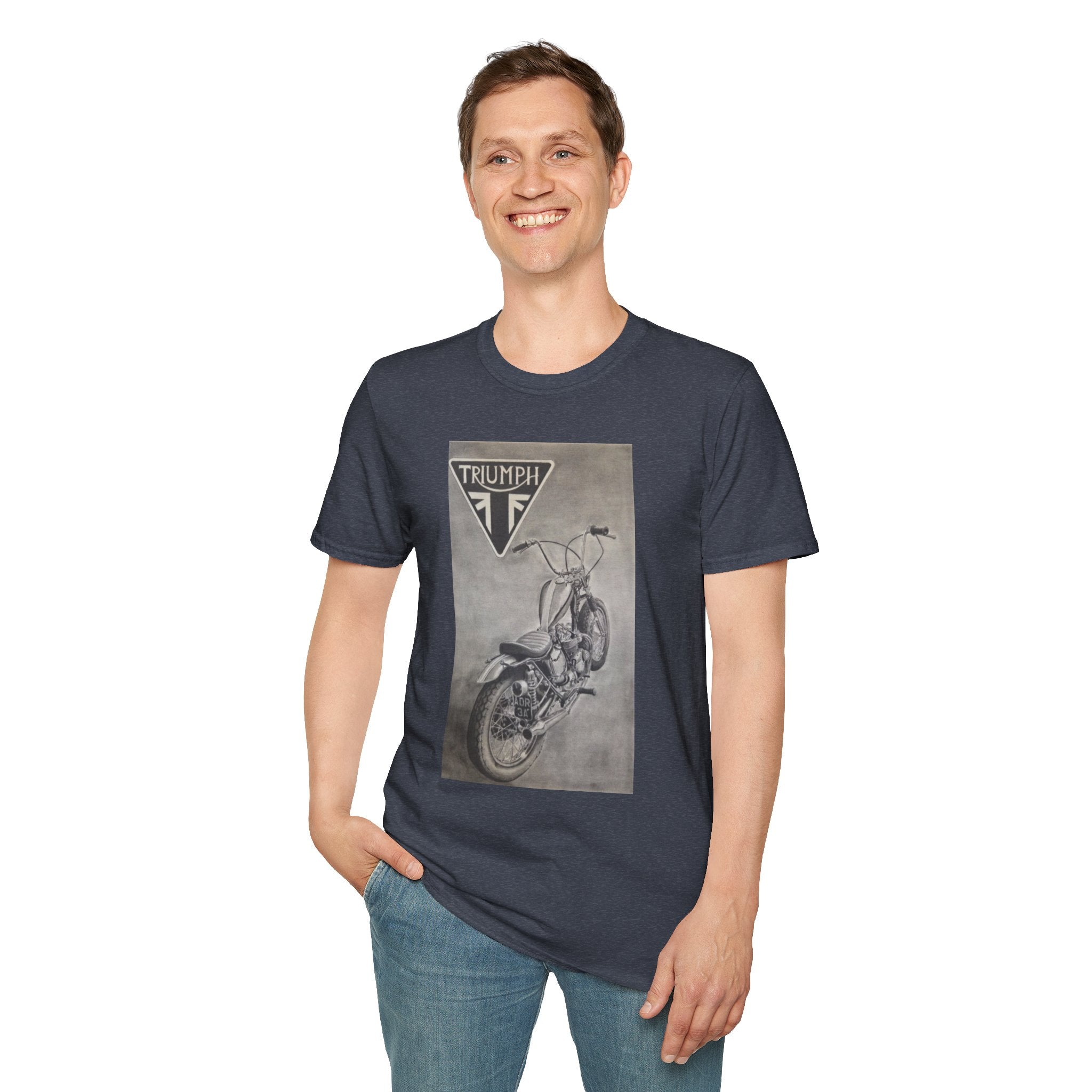 Retro Triumph Chopper Softstyle T-Shirt