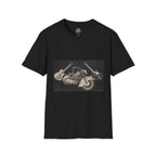 Motorcycle and Music Wall Art  T-Shirt, Indian Roadmaster, Classic Guitars
