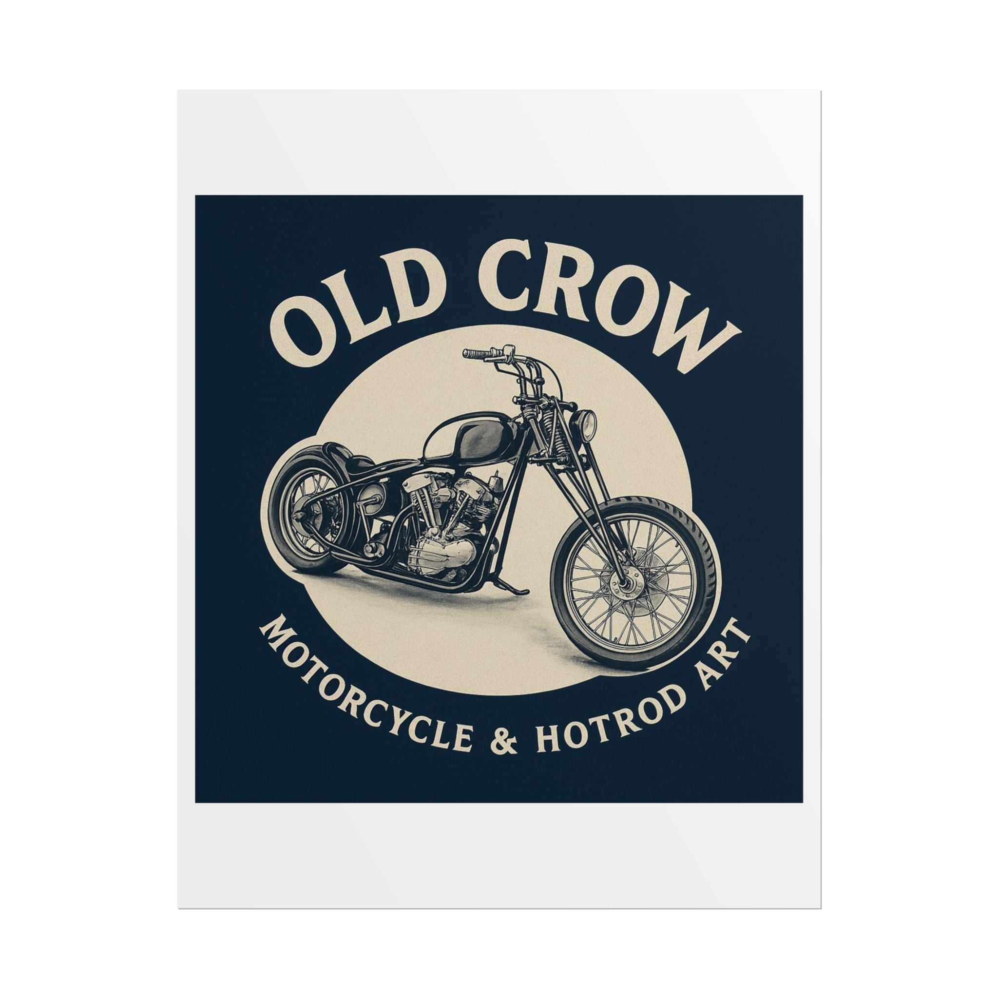 Old Crow Rolled Poster, Retro Wall Decor