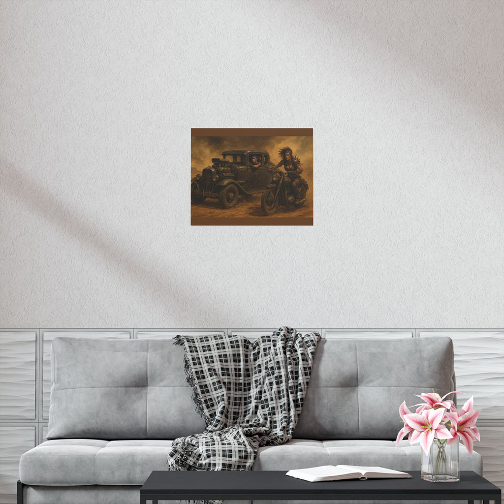 Full Throttle Fury Art Print, Uncoated Poster for Home Decor