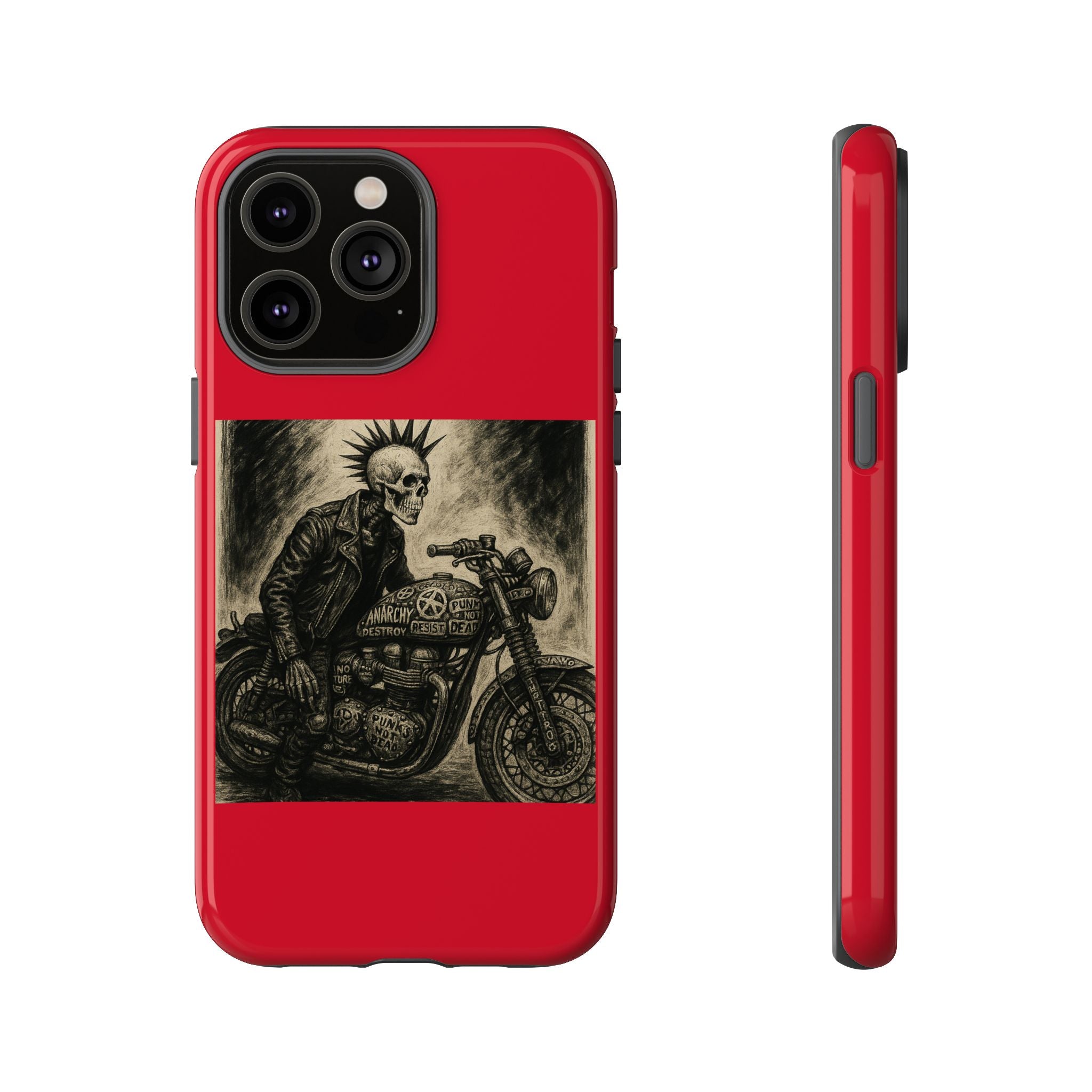 Gothic Punk Biker Skeleton Cases