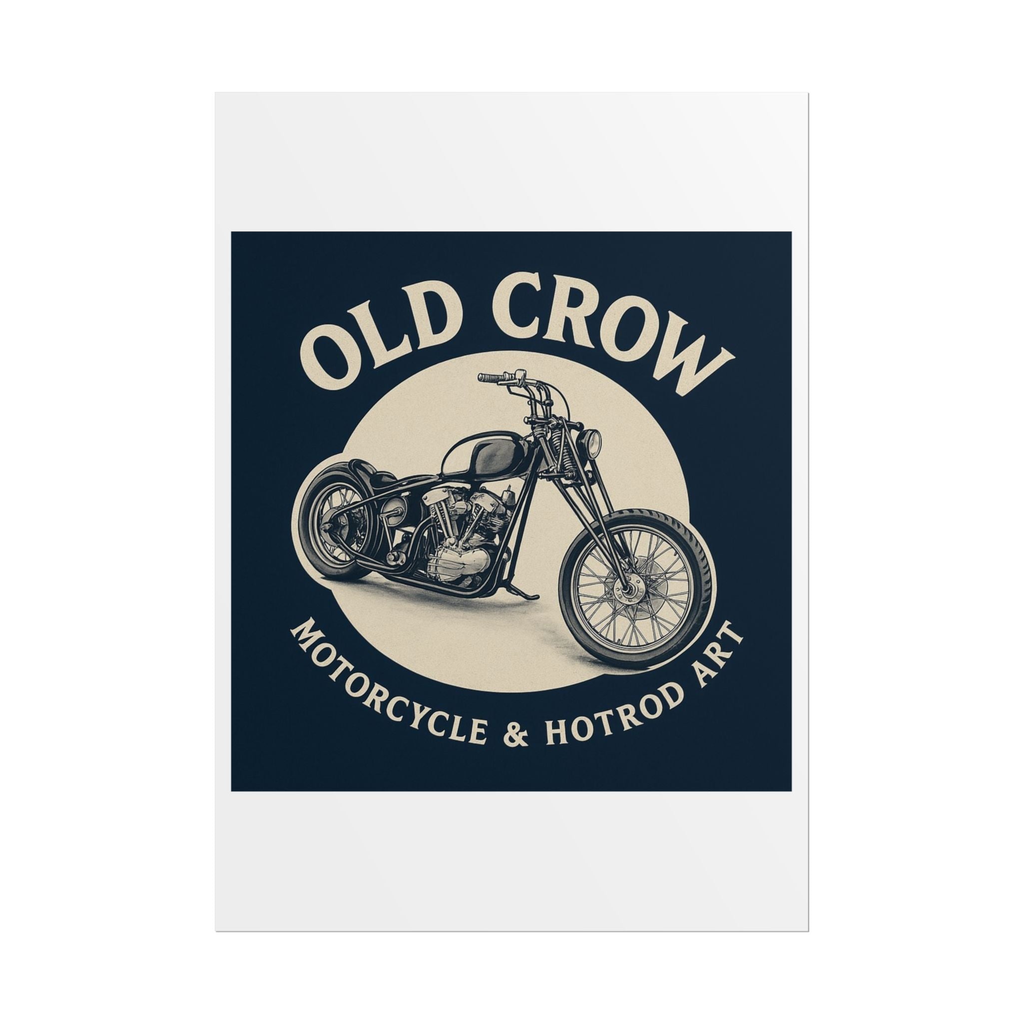 Old Crow Rolled Poster, Retro Wall Decor