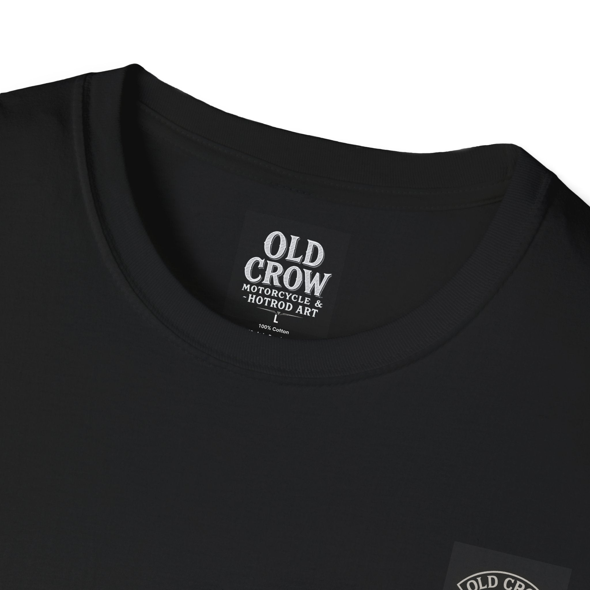 Biker  Emblem T-Shirt, Old Crow Motorcycles