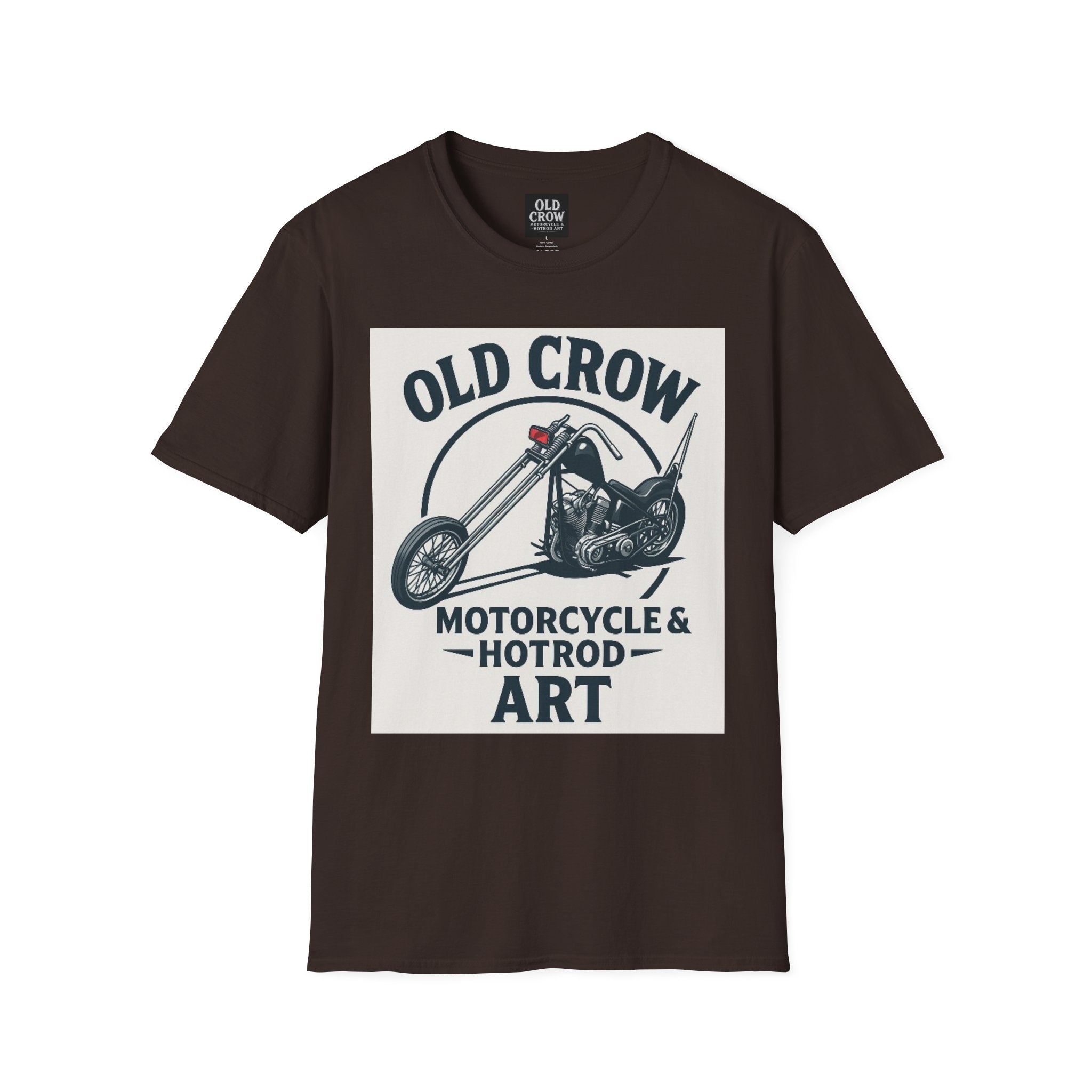 Old Crow Long Fork Chopper Sticker T-Shirt
