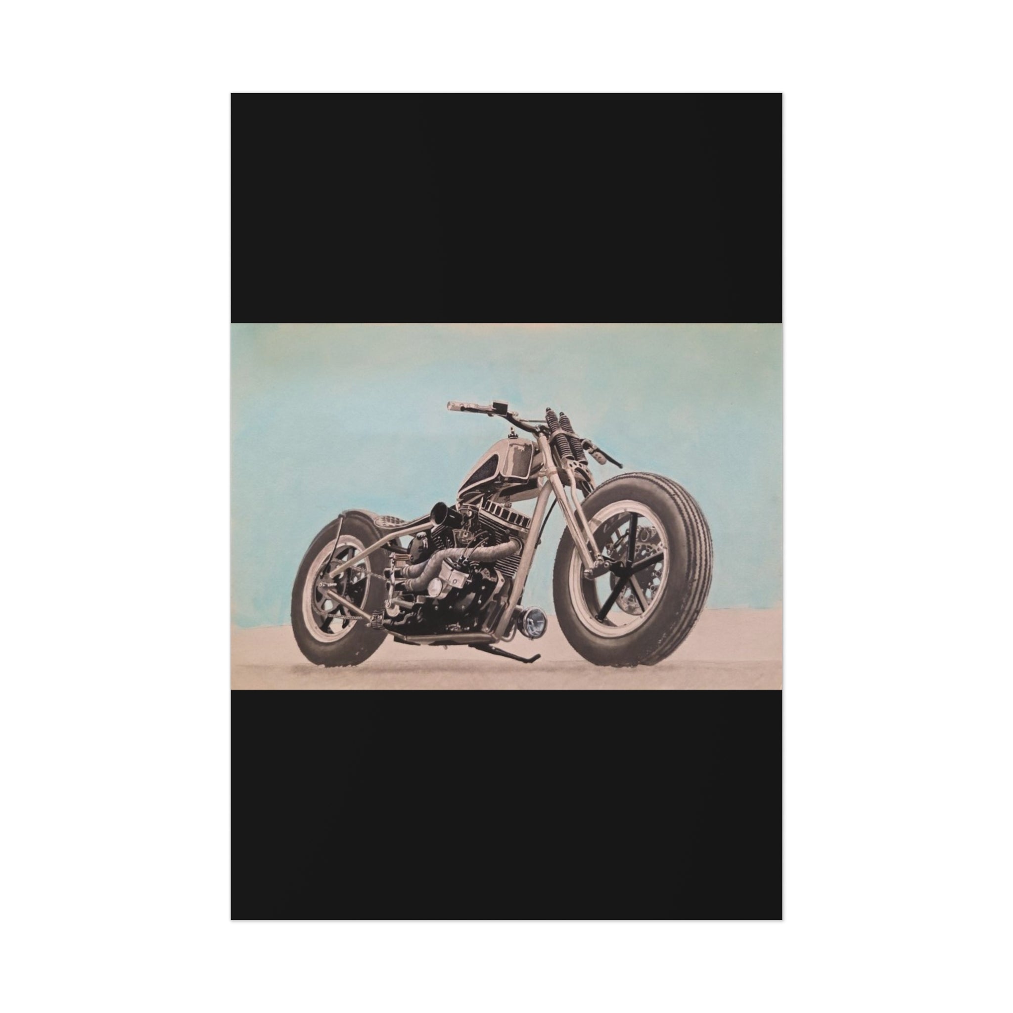 Chopper Soul, Open Sky Motorcycle Art Print