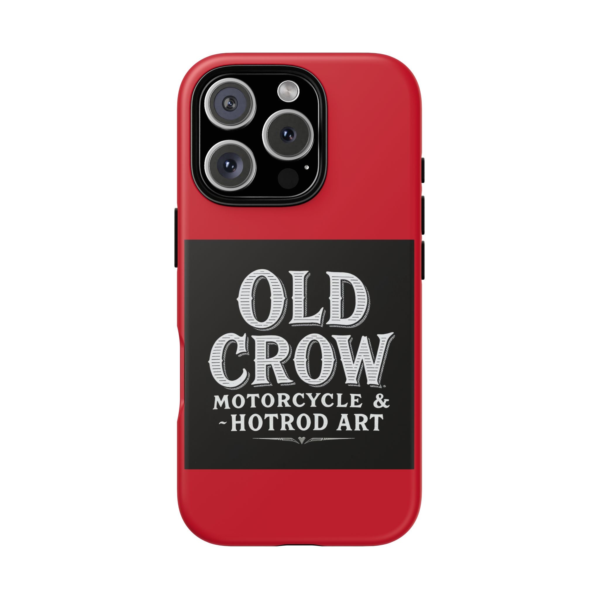 Classic Old Crow Garage Typography Cases