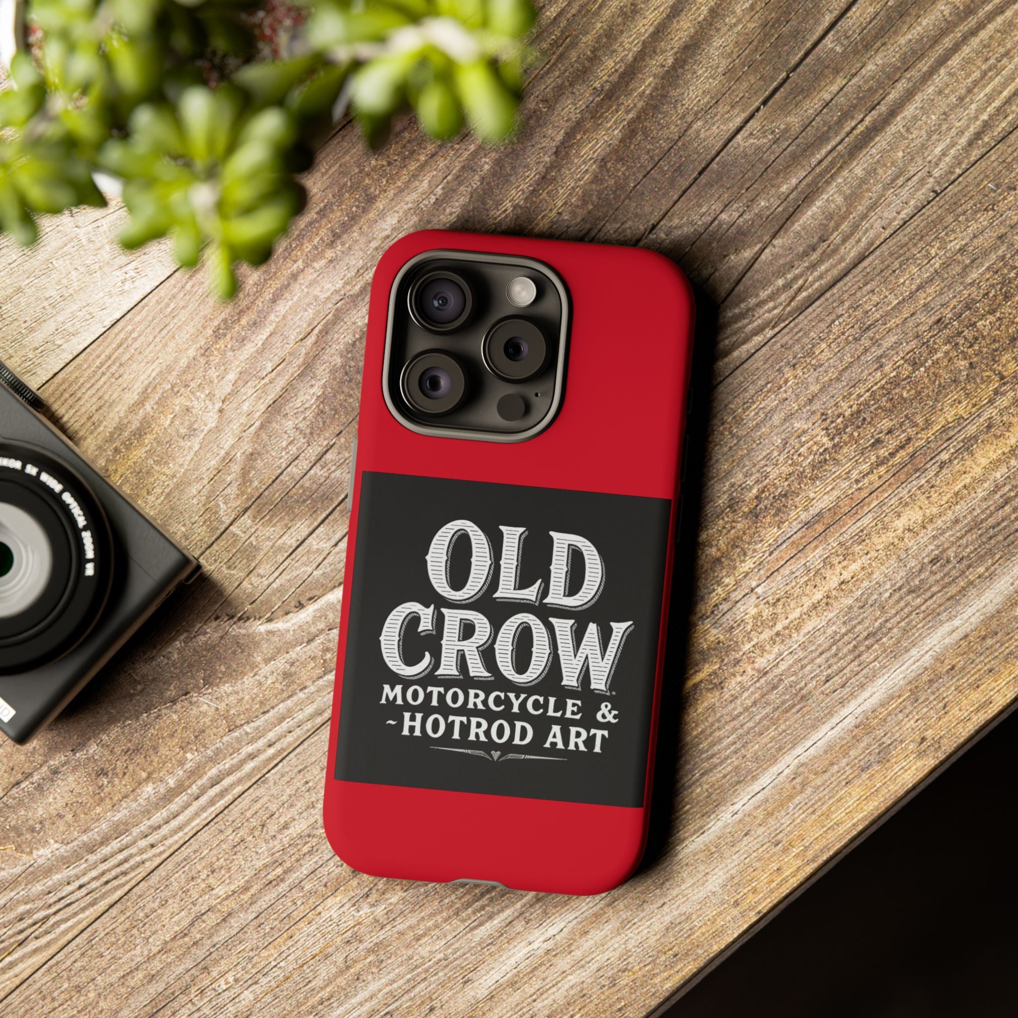 Classic Old Crow Garage Typography Cases