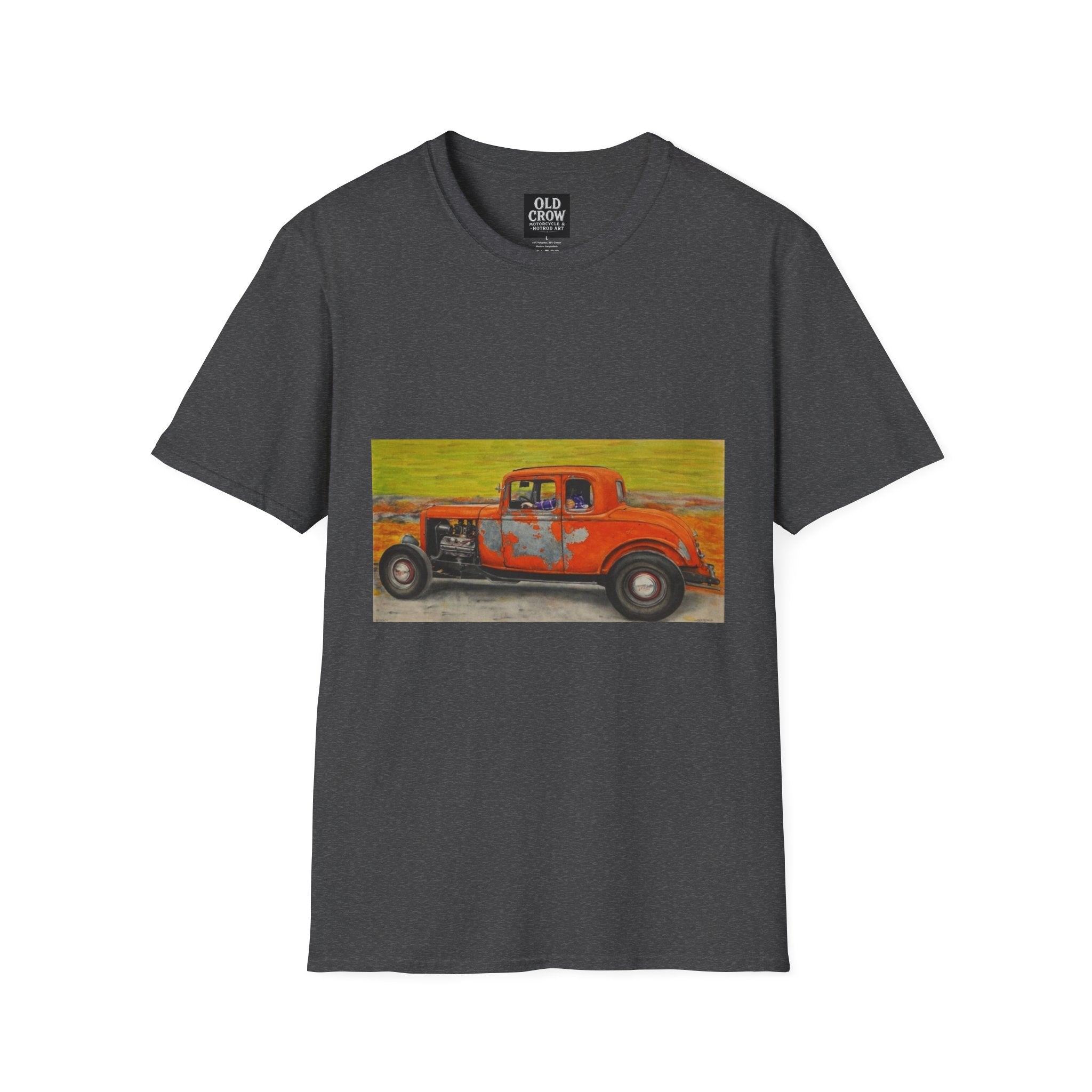 Vintage Hotrod in Motion Softstyle T-Shirt, " Book'n"