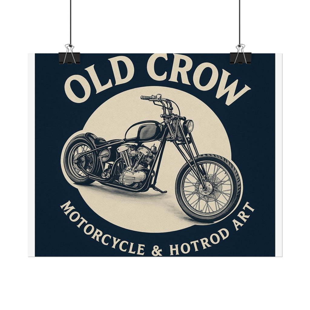 Old Crow Rolled Poster, Retro Wall Decor