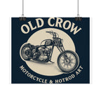 Old Crow Rolled Poster, Retro Wall Decor