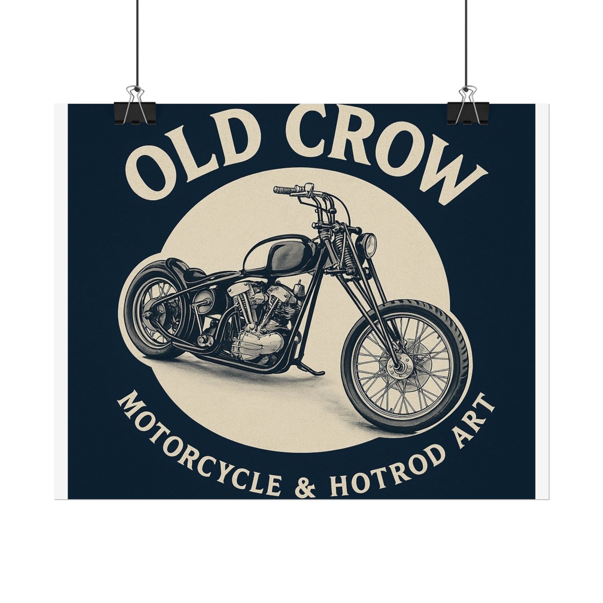 Old Crow Rolled Poster, Retro Wall Decor