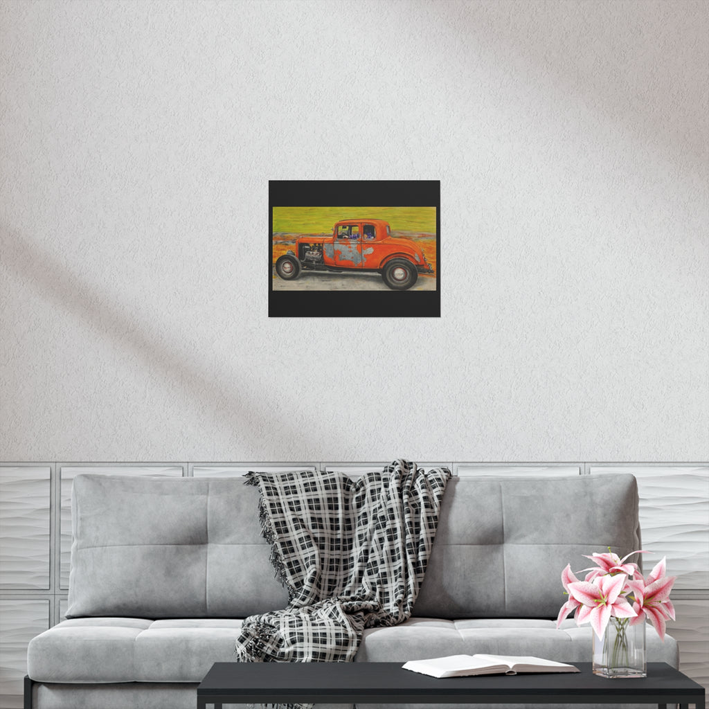 Old Crow Rust Runner Car Art Poster