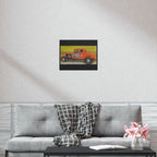 Old Crow Rust Runner Car Art Poster