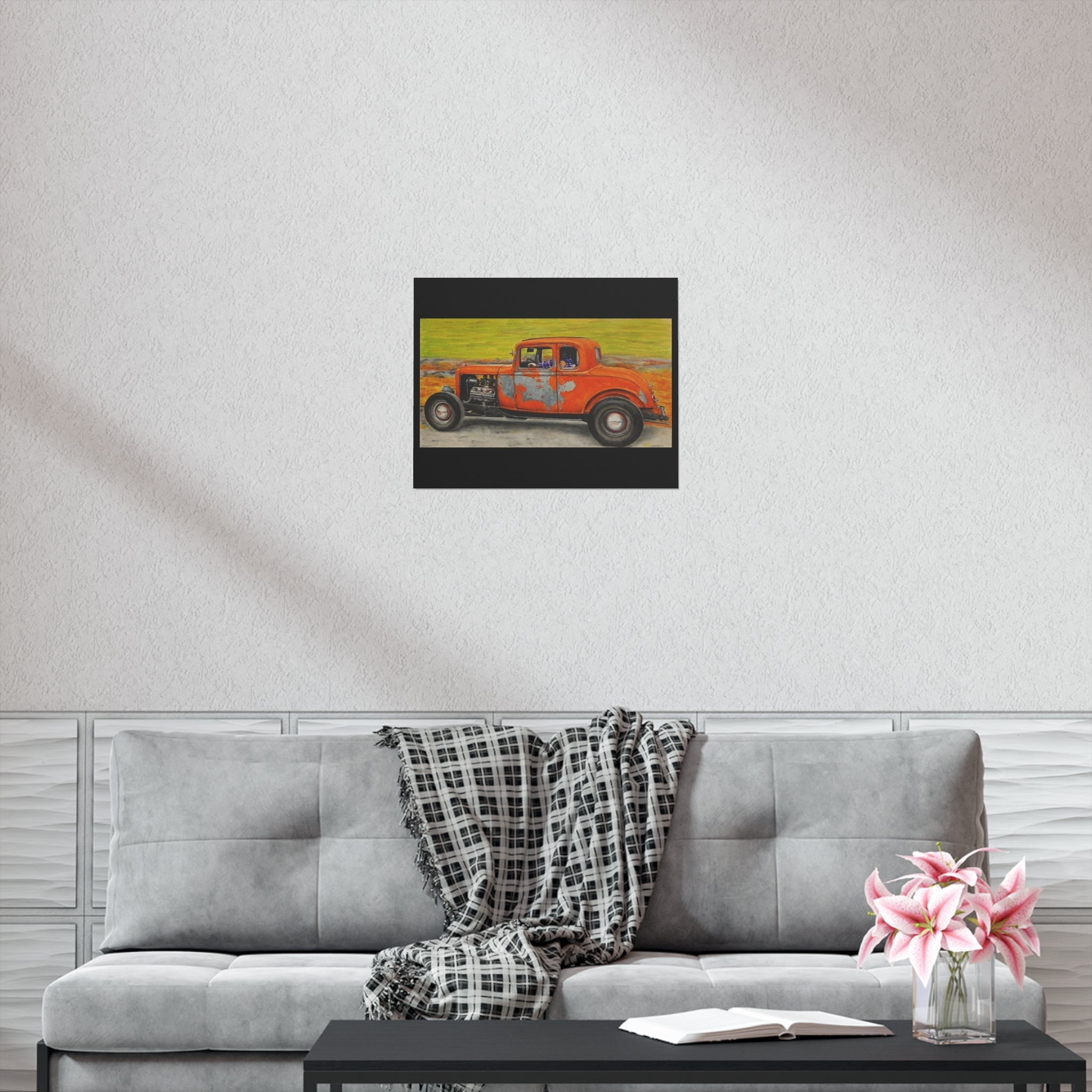 Old Crow Rust Runner Car Art Poster