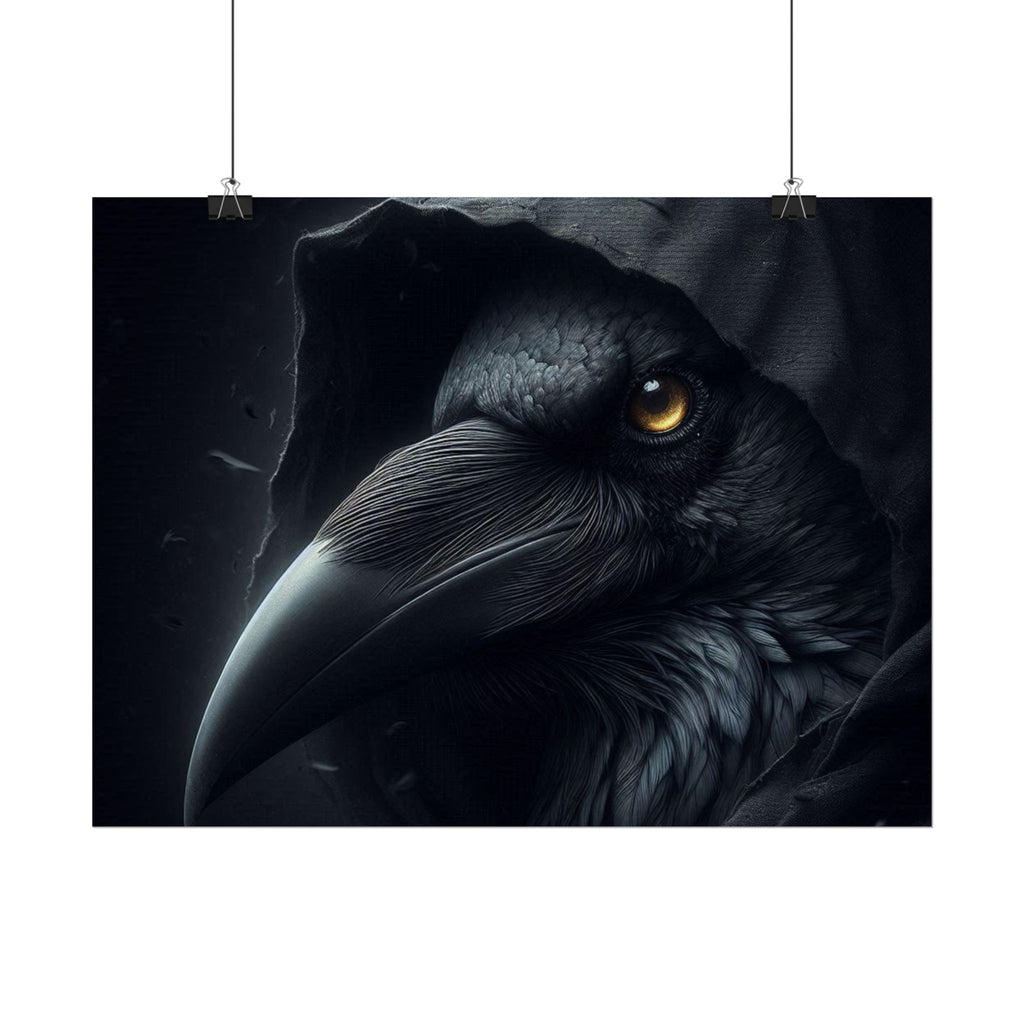 Dark Raven Hooded Rolled Poster