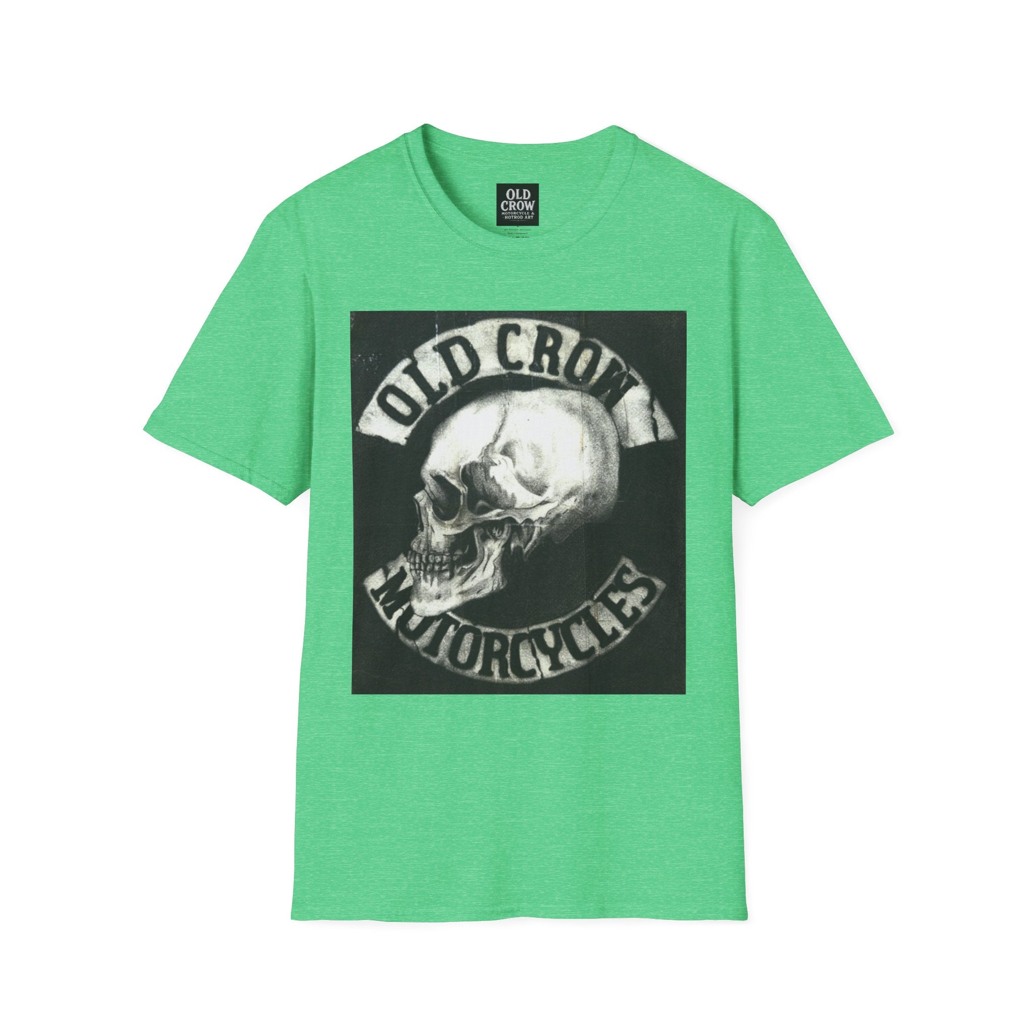 Old Crow Motorcycles Skull Emblem Patch T-Shirt