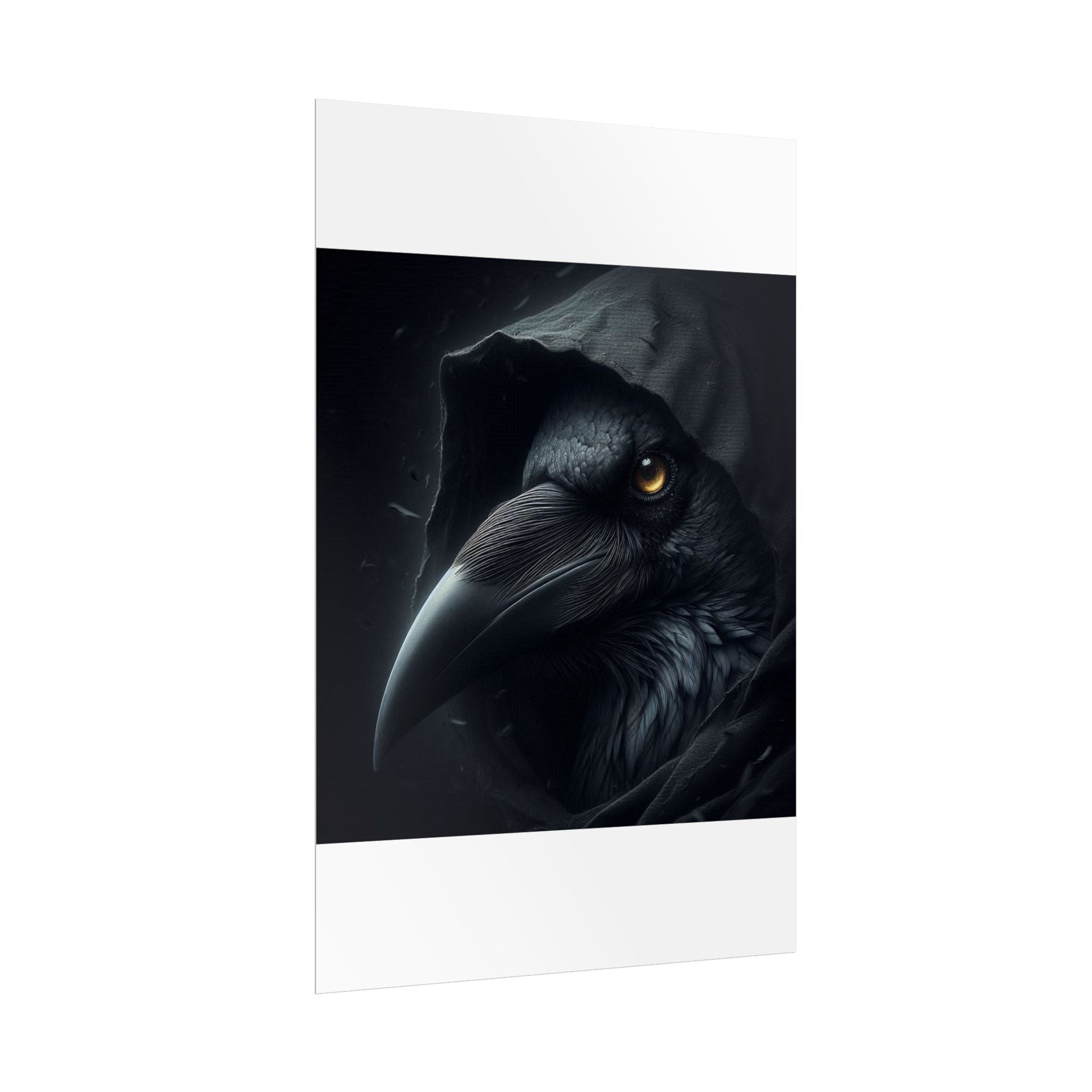 Dark Raven Hooded Rolled Poster