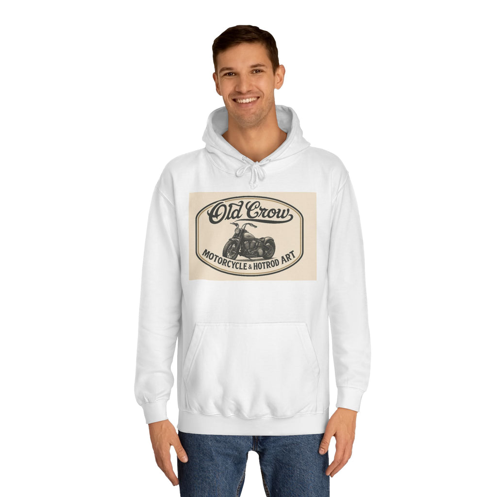 Old Crow Motorcycle & Hotrod College Hoodie
