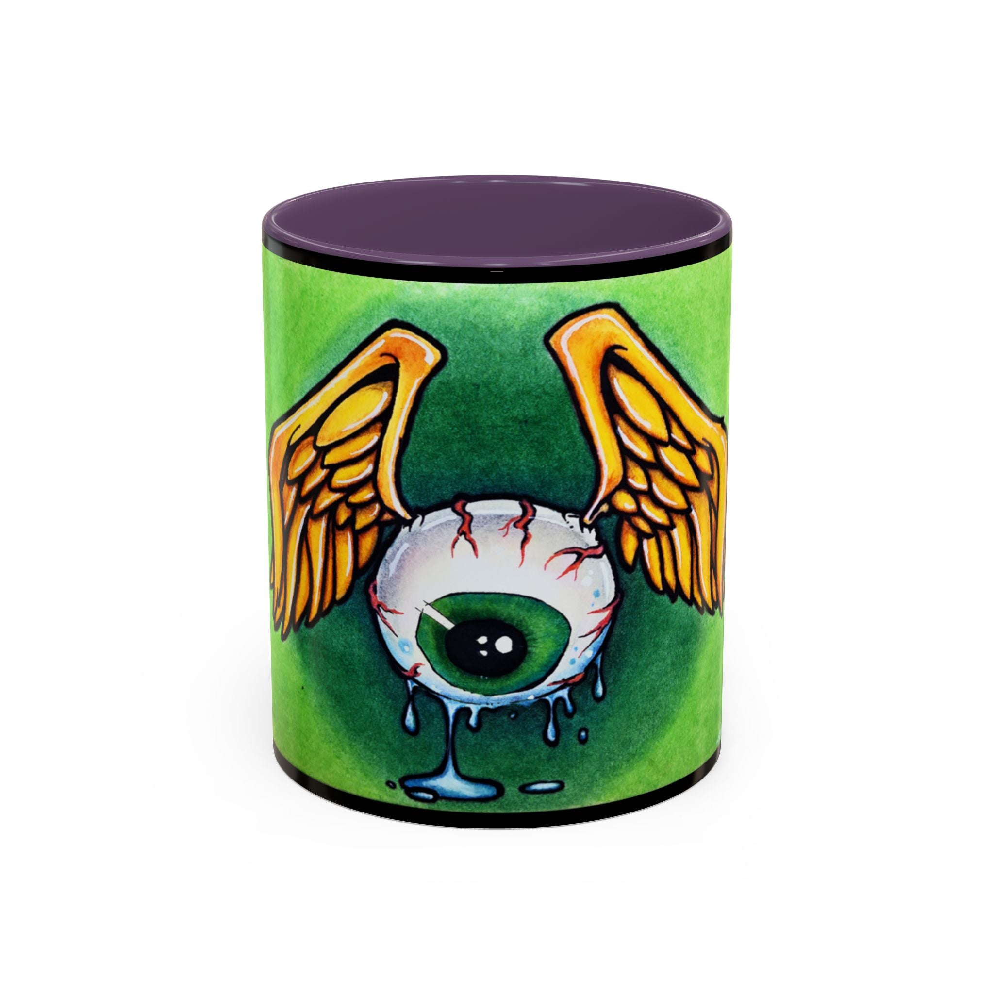 28 Whimsical Gothic Winged Eye Coffee Mug