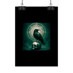 Mystical Raven Art Poster | Dark Aesthetic Wall Decor for Home