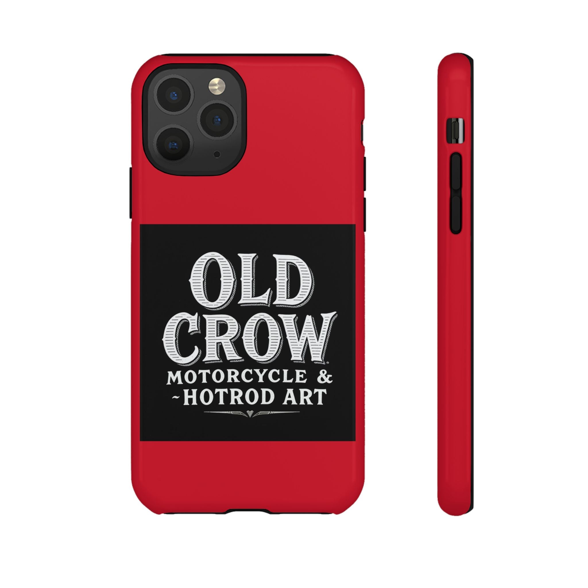 Classic Old Crow Garage Typography Cases