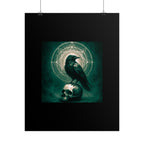 Mystical Raven Art Poster | Dark Aesthetic Wall Decor for Home