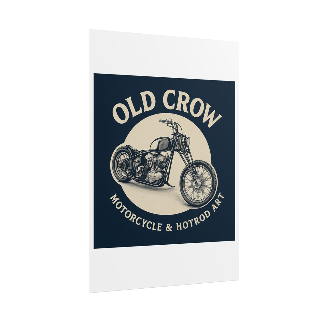 Old Crow Rolled Poster, Retro Wall Decor