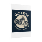 Old Crow Rolled Poster, Retro Wall Decor