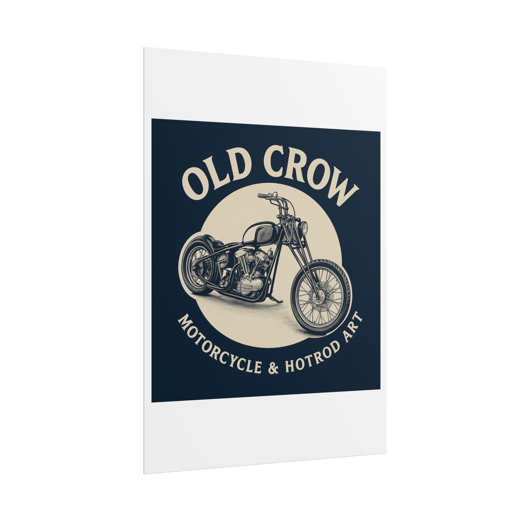 Old Crow Rolled Poster, Retro Wall Decor