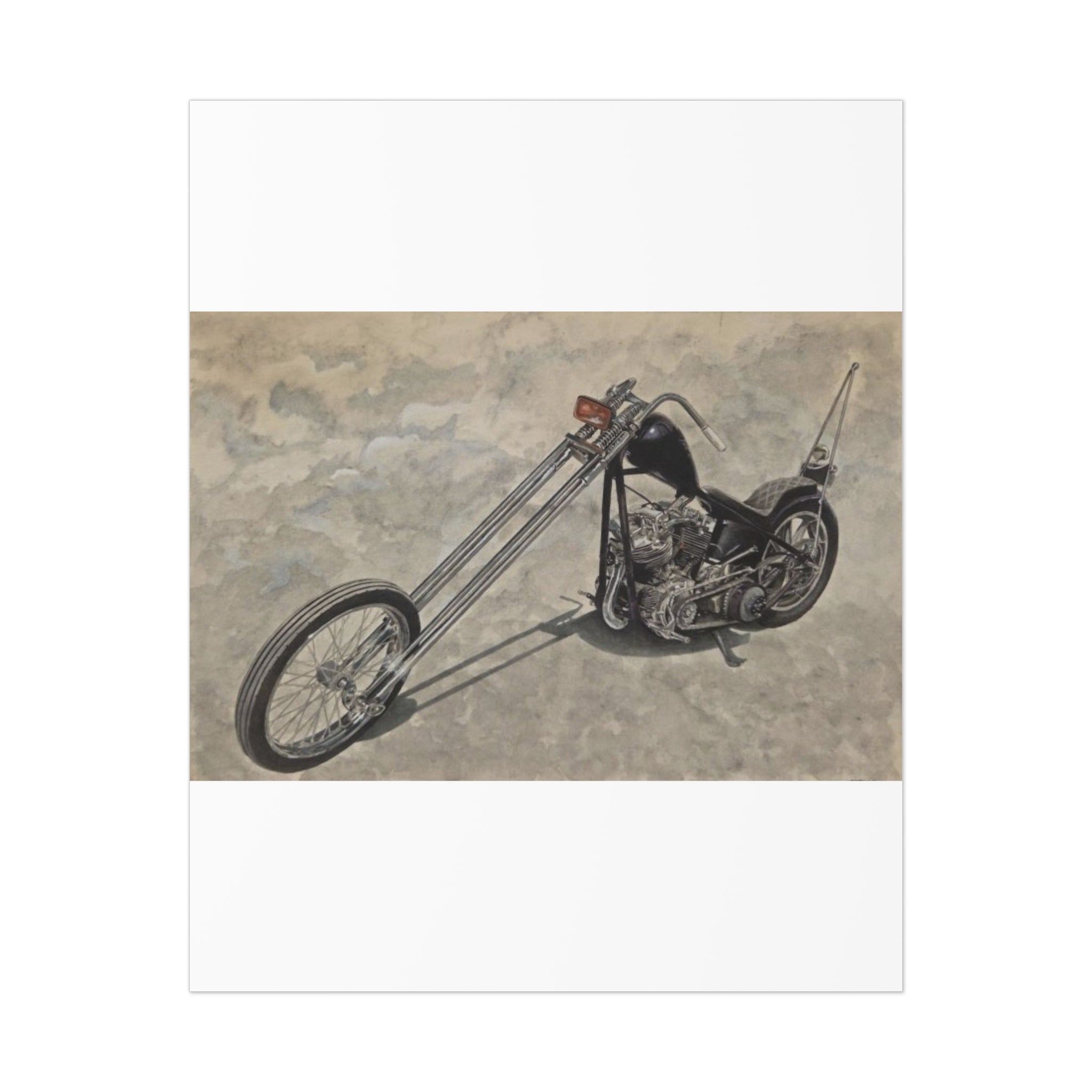 Forked Lightning Motorcycle Poster