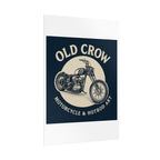 Old Crow Rolled Poster, Retro Wall Decor