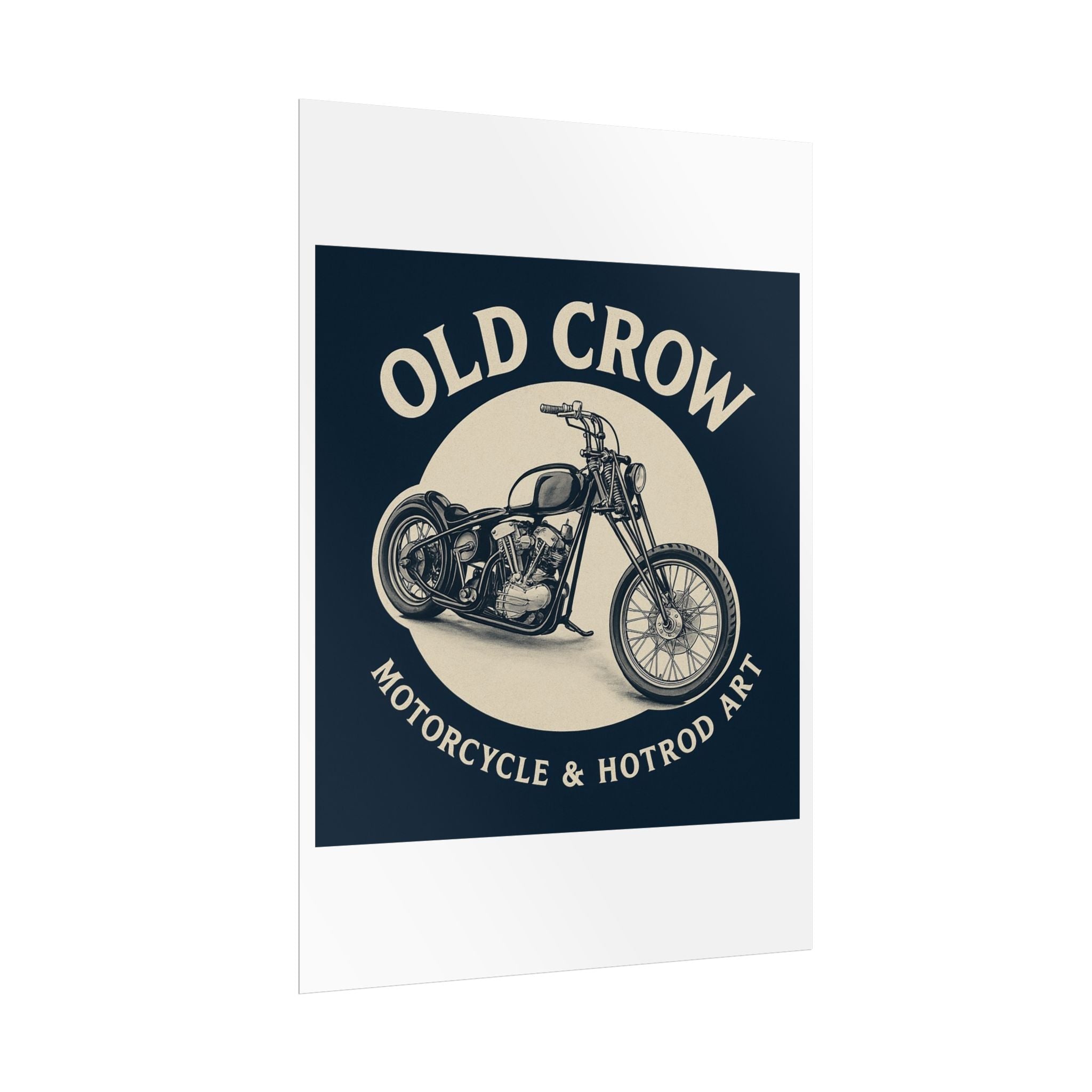 Old Crow Rolled Poster, Retro Wall Decor